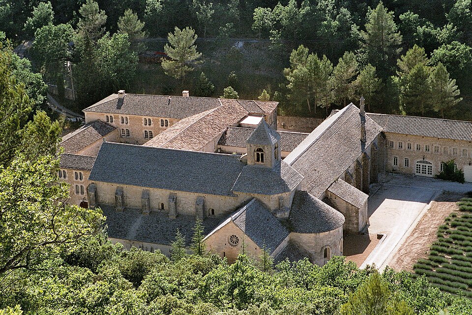 abbaye Notre-Dame de Sénanque, Gordes, étape entre Tours et Nice